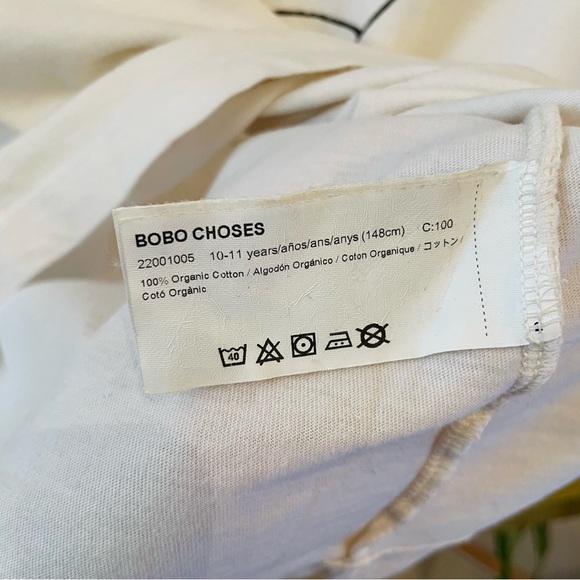 Bobo Choses White Long Sleeve Kids Shirt with Graphic Print - Picture 4 of 4